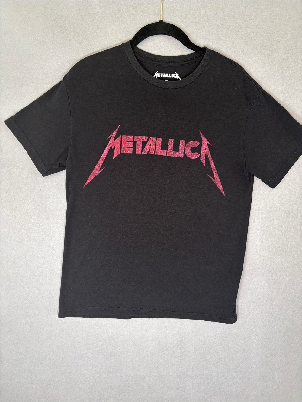 Kids Black Short-Sleeve Logo Tee